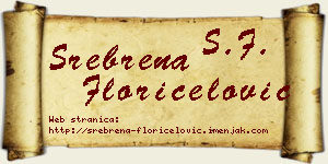 Srebrena Floričelović vizit kartica